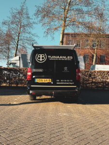 BB Tuinaanleg Zwijndrecht Rotterdam bus belettering stickers reclame - Plakdame