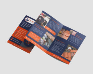 JH Onderhoud Folder enkelvouw laten ontwerpen Plakdame Rotterdam