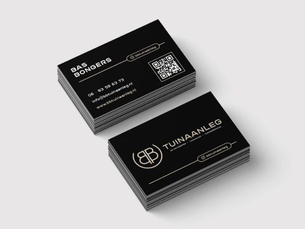 BB Tuinaanleg visitekaart laten ontwerpen bij Plakdame Rotterdam