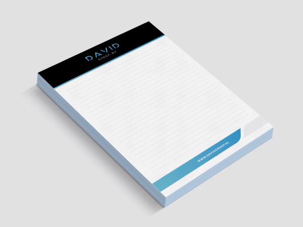 David Groep Notitieblok Ontwerpen Plakdame Rotterdam